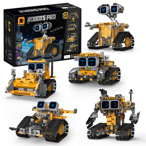Set Blok Bangunan <span class=keywords><strong>Robot</strong></span> <span class=keywords><strong>5</strong></span> in 1 untuk Anak-anak, Puzzle Blok Bangunan Mainan dengan Layar Digital, <span class=keywords><strong>Robot</strong></span> Wall-e Lima Transformasi - Product Image 6