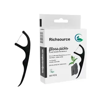 Biodegradable Plackers Micro Mint Dental Floss Picks Oral Care Bamboo Dental Floss Picks With ODM OEM