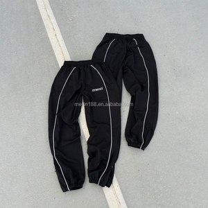 Custom Tracksuit Windbreaker Jacket and Nylon Track Pants 2 Piece Set <b>Jogging</b> <b>Suit</b> 3m Reflective Strip Windbreaker Tracksuit - Product Image 5