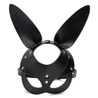 Capot en forme d'oreille de lapin pour Bondage BDSM, masques à yeux ouverts pour fête et Cosplay