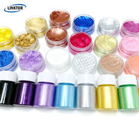 Paillettes cosmétiques de qualité supérieure, poudre de mica pour fards à paupières, pigment, 24 couleurs pour gloss à lèvres, perle pour ongles