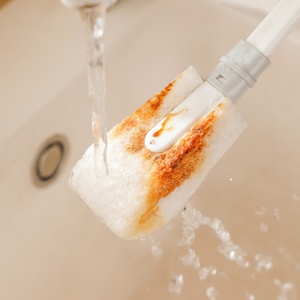Household Long Handle <b>Bottle</b> Cleaning <b>Brush</b> Cup Scrubber Glass Water <b>Bottle</b> <b>Brushes</b> Cleaner Wood Pulp Cotton Cup <b>Brush</b> - Product Image 5