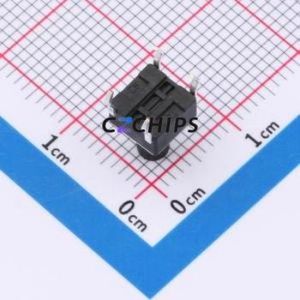 TS013-CBW1EH8.5 Tactile Switch Through hole-4P,6x6mm Switch Single Pole Single Throw Round Button 1.8N Through Hole - Product Image 2