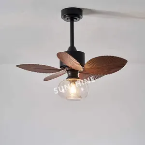 Hot Sale Energy Saving Fancy Led smart Ceiling chandelier Fan Lamps 42 Inch Modern chandelier ceiling living room light with fan