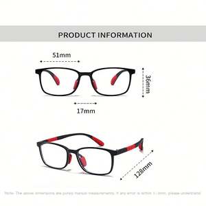 Gafas de Computadora Cuadradas TR90 para Niños y Niñas, con Logotipo Personalizado, Alta Calidad 2025, Anti Luz Azul, Montura Óptica - Product Image 5