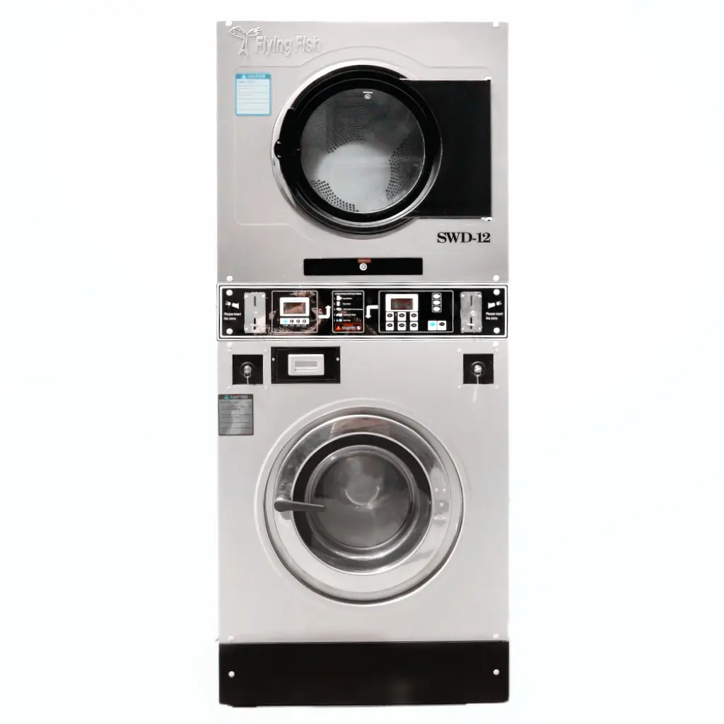 Laundry Equipment Commercial Washer Dryer Double Stack Dryer Laundromat Business Manufacturer