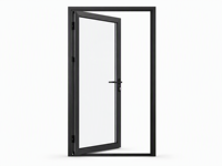 Puerta Plegable Moderna de Aluminio y Vidrio con Aislamiento Térmico, Resistente al Fuego y a la Humedad, Doble Acristalamiento, para Entrada Exterior y Balcón