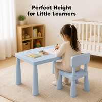 Table d'activités pour enfants MULIGNA, protection de l'environnement, bureau de jeu pour enfants, table en plastique pour l'école, le parc, la maternelle