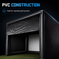 Cage d'entraînement de golf gonflable nouvelle génération la plus vendue, ensemble complet avec écran d'impact pour usage domestique et extérieur