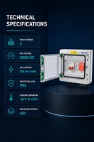 EPEPRO Venta al por mayor Solar Related Product Solar Fotovoltaica Pv Dc Combiner Box Impermeable 3 In 3 Out Dc Solar Pv Combiner Box