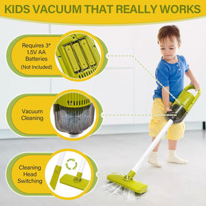 Giocattoli per Bambine, Set di Pulizia Simulata, Elettrodomestici in Plastica, <span class=keywords><strong>Aspirapolvere</strong></span> Giocattolo per <span class=keywords><strong>Bambini</strong></span> - Product Image 2