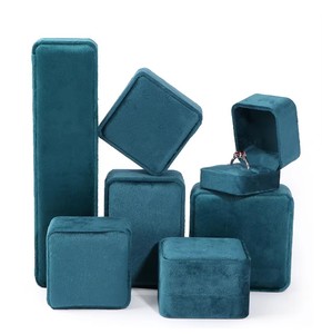 Bán Buôn Sang Trọng Nhung Hộp Đồ Trang Sức Cho Dây Chuyền Vòng Tay Bông Tai Nhẫn-Biểu Tượng Tùy Chỉnh Quà Tặng Bao Bì - Product Image 2