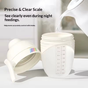 Groothandel BPA-vrije PP siliconen LFGB gecertificeerde duurzame babyvoedingsfles, valbestendig, lekvrij, drinkfles voor melk en water, set voor - Product Image 4