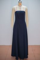 Gaun Wanita Motif Garis Tanpa Lengan Model Flare Maxi Dress Kasual Ukuran Besar S-2XL