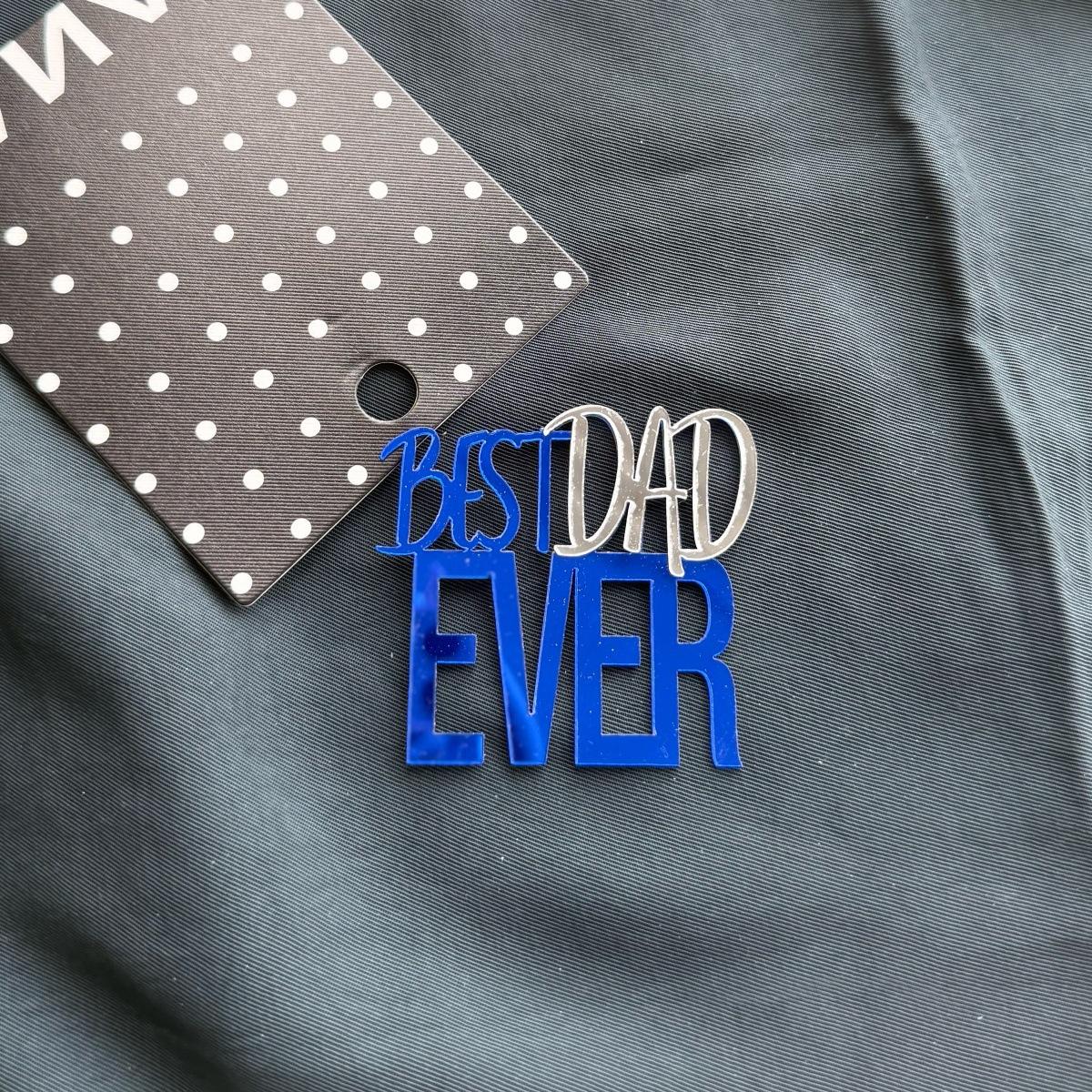 Blue silver BEST DAD EVER