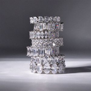 Hot Sale 5A 8A Crushed <b>Ice</b> Out Cut Zirconia Wedding Engagement Bridal Promise Women S925 Silver Fine Fashion Jewelry <b>Rings</b> - Product Image 3