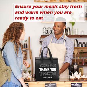 Sac isotherme personnalisé pour la livraison de repas à emporter et les courses - Product Image 5