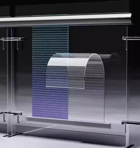 หน้าจอโมดูล LED แบบฟิล์มนิ่มใส ความสว่างสูง 2000nits เชื่อมต่อไร้รอยต่อ P2 P3 แกนคริสตัลโปร่งใส - Product Image 5