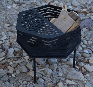 Braciere Riscaldante in Acciaio Inox, Stufa <span class=keywords><strong>a</strong></span> <span class=keywords><strong>Legna</strong></span> Portatile con Forno Inferiore <span class=keywords><strong>per</strong></span> Cucina all'Aperto e Campeggio - Product Image 3