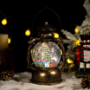 2024 Hot Selling Christmas Decorative Gifts Crafts <b>Plastic</b> Large Music Light Christmas Snowball Water Light - Product Image 6