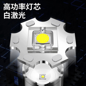 Aluminum Alloy <b>Flashlight</b> <b>Rechargeable</b> Battery Led Zoomable Outdoor Use - Product Image 4