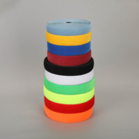 Pita Elastis Hook Loop 50mm Ramah Lingkungan, Dapat Dicuci, Multifungsi, Grosir, Berwarna-warni, Custom, Elastisitas Kuat