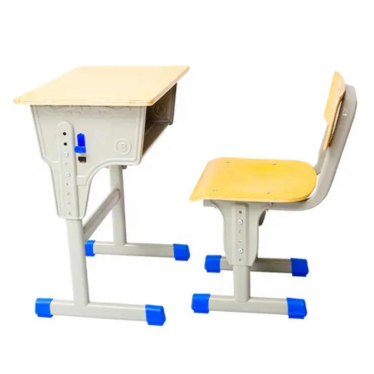 Okul mobilyaları tedarikçileri ilkokul mdf derslik sırası ve öğrenciler için sandalye