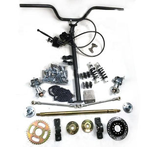 Veicolo elettrico asse posteriore a quattro ruote go kart accessori rimontati sterzo go kart kit di conversione dell'asse posteriore - Product Image 5