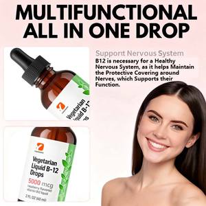Oem פטל בטעם 5000 mcg <span class=keywords><strong>b</strong></span> <span class=keywords><strong>12</strong></span> טיפות נוזלי ויטמין b12 נוזלי אוראלי עבור מבוגרים פונקציה קוגנטיבית - Product Image 4
