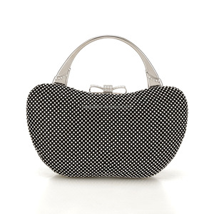 Bolso de Mano Pequeño de Lujo para Fiesta, con Cuentas, PU, Hecho a Mano, con Perlas, Correa para el Hombro y Cierre de Cremallera - Product Image 3
