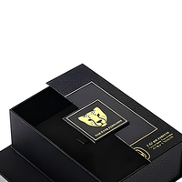 Boîte en carton ondulé rigide rectangulaire de luxe haut de gamme, recyclable, avec fermeture magnétique, bord roulé, pour flacon de parfum