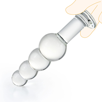 Plug anal en verre cristal, Plugs anaux, Perles anales, Baguette de plaisir, Entraîneur anal, Écologique, Étanche, Sex Factory