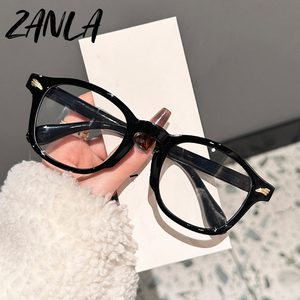 2025レトロラウンドアイウェアフレーム赤古典的な眼鏡男性用アンチブルーライトブロッキングメガネファッション透明眼鏡 - Product Image 3