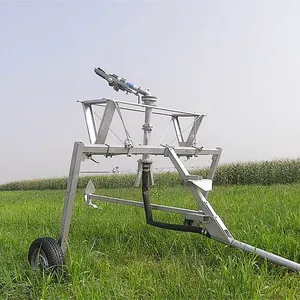 Pistolet de pluie de 80m pour l'irrigation des terres agricoles, buse d'entraînement à engrenages 360, système d'élimination de la poussière, arroseur de média hydrique