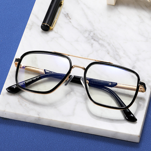 MS 97733 TR90 + kim loại nam ánh sáng màu xanh KhốI Kính UV400 ống kính quang học in mô hình chống ánh sáng màu xanh chặn tính năng - Product Image 1