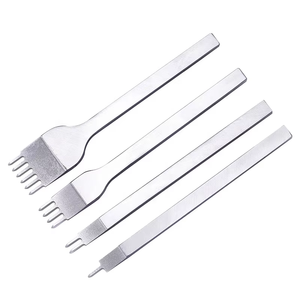 4 Pcs/Set Set de ciseaux à <span class=keywords><strong>cuir</strong></span> DIY 1/2/4/6 Prong Punch Leather Hand Craft Kits - Product Image 1