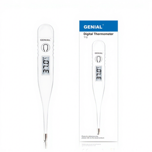 Termometro Digitale Elettrico Clinico ad Alta Sensibilità e Lettura Rapida, Impermeabile, per Uso Multiplo, con Ultima Memoria e Allarme Sonoro - Product Image 1