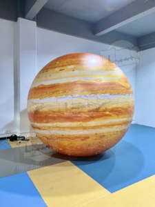 Globo Gigante Inflable de 2m 3m de PVC y Tela Oxford, Resistente a la Intemperie, Impermeable, con Impresión UV, Globo Planetario con Luz LED, Planetas Colgantes - Product Image 3