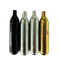 Bouteille de gaz CO2 en acier Keloni 12g de qualité supérieure, plaquée zinc, 60 bars, équipement commercial pour restaurants, cafés, boissons, cartouche