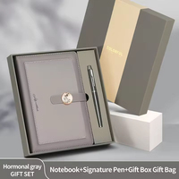 Ensemble cadeau de carnet personnalisé avec logo, journal en cuir PU, agenda d'affaires, papeterie de bureau, cadeau d'entreprise