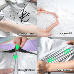 Giá rẻ 100 cái gửi thư túi poly bưu phẩm với xử lý cho vận chuyển tự dính gửi thư túi cho vận chuyển quần áo - Product Image 2