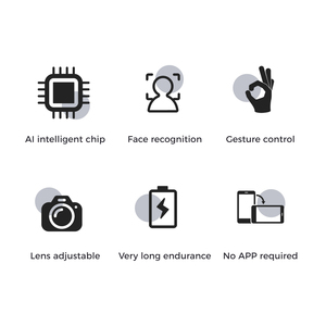 Stabilisateur de Cardan Intelligent à IA avec Rotation 360°, Suivi Panoramique, Anti-Tremblement pour Selfie, Caméras Portables et Support de Prise de Vue en Direct <span class=keywords><strong>TikTok</strong></span> - Product Image 2