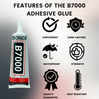 Colle époxy B7000 110 ml compatible OEM, résine adhésive pour réparation d'écran tactile de téléphone portable, colle liquide pour bijoux et artisanat