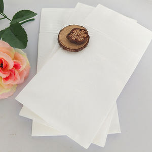 ผ้าเช็ดปากเยื่อไม้แท้2ชั้นแบบใช้แล้วทิ้งกระดาษสำหรับอาหารค่ำแบบพับได้กระดาษผ้าฝ้ายเนื้อนุ่มมีลายพิมพ์ดีไซน์กระเป๋า - Product Image 1