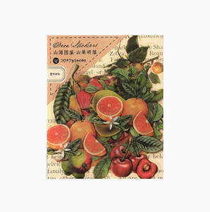 ZY0895A montagne et mer carte série autocollant pour animaux de compagnie sac rétro Animal et plante tente matériel sac bricolage autocollant décoratif 6 modèles - Product Image 6