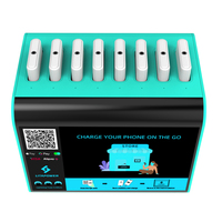 Station de location de banque d'alimentation de charge à 8 emplacements 5000mah banque d'alimentation de distributeur automatique pour café