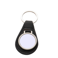 Llavero de cuero PU en blanco para sublimación, con marco de fotos multiestilos, personalizable, para regalo de recuerdo, colgante para bolso