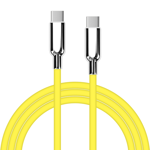 Factory Colorful Liquid Soft Silicone 3ft Pd 100w Fast Charging Type C Magnetic Charger Cable for iPhone 15 16