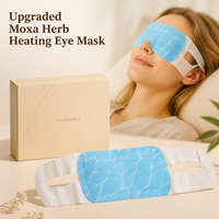 Masque oculaire auto-chauffant à l'armoise amélioré, compresses jetables personnalisables pour apaiser les yeux secs, fournitures de soins oculaires en gros
