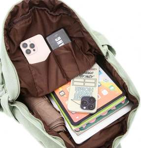 Mochila de Lona Vintage - Estética Clásica, Súper Espaciosa para la Escuela, Viajes, Senderismo y Uso Diario - Product Image 5